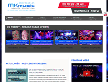 Tablet Screenshot of mkmusic.com.pl